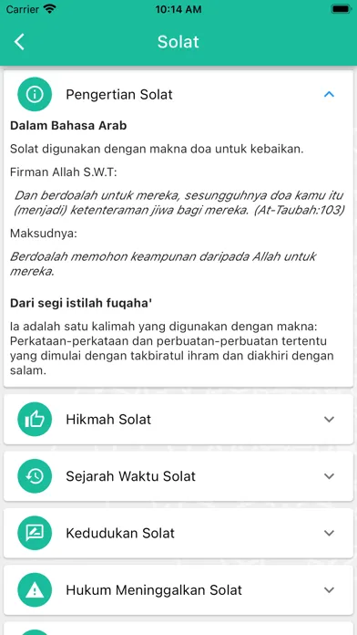 Скриншоты Solat Fardhu